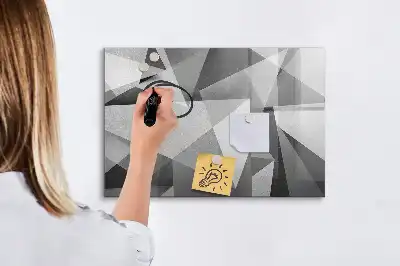 Magnetisk tavla med penna med 3D-abstraktion