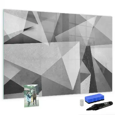 Magnetisk tavla med penna med 3D-abstraktion