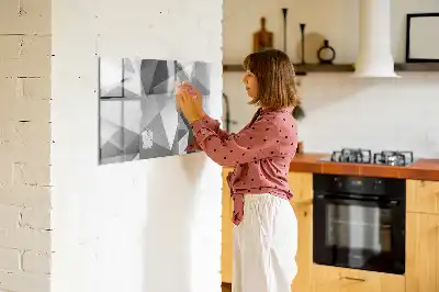 Magnetisk tavla med penna med 3D-abstraktion