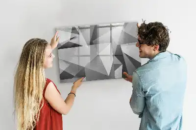 Magnetisk tavla med penna med 3D-abstraktion