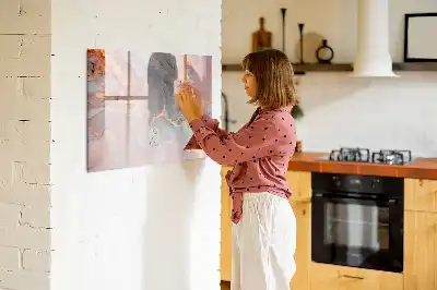 Magnetisk rittavla med marmormönster
