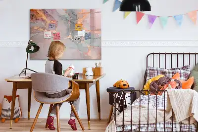 Magnetisk rittavla med marmormönster