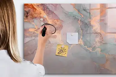 Magnetisk rittavla med marmormönster