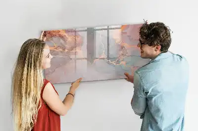 Magnetisk rittavla med marmormönster
