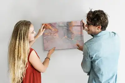 Magnetisk rittavla med marmormönster