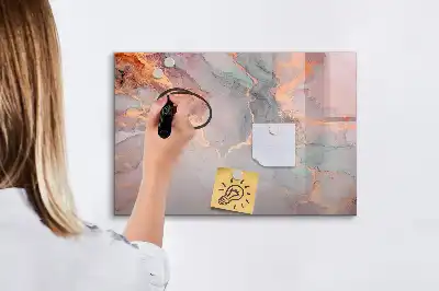 Magnetisk rittavla med marmormönster