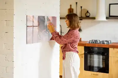 Magnetisk rittavla med marmormönster