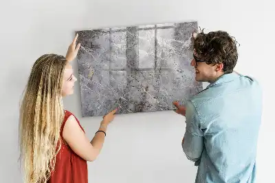 Magnetisk rittavla med marmormönster