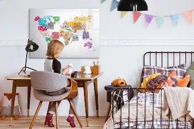 Magnetisk rittavla med färgglada motiv