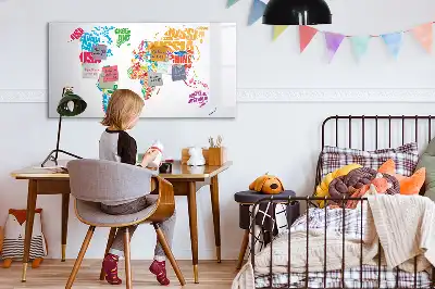 Magnetisk rittavla med färgglada motiv