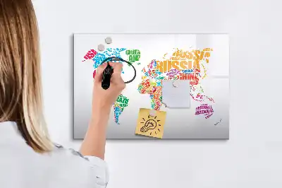 Magnetisk rittavla med färgglada motiv