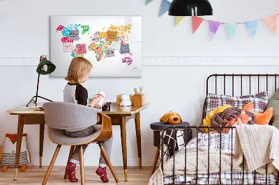 Magnetisk rittavla med färgglada motiv