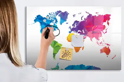 Magnetisk rittavla abstrakt världskarta