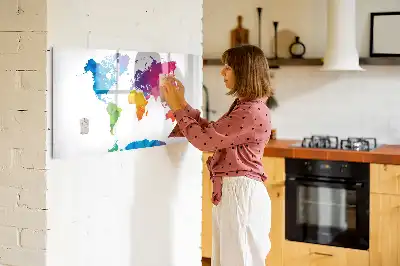 Magnetisk rittavla abstrakt världskarta