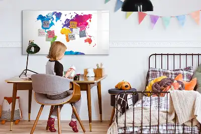 Magnetisk rittavla abstrakt världskarta