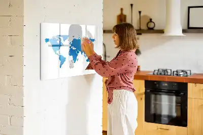 Magnetisk rittavla med världskarta