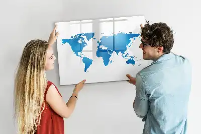Magnetisk rittavla med världskarta