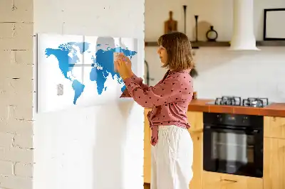 Magnetisk rittavla med världskarta