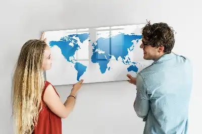 Magnetisk rittavla med världskarta