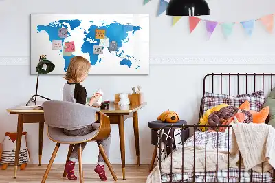 Magnetisk rittavla med världskarta