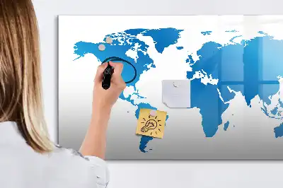 Magnetisk rittavla med världskarta
