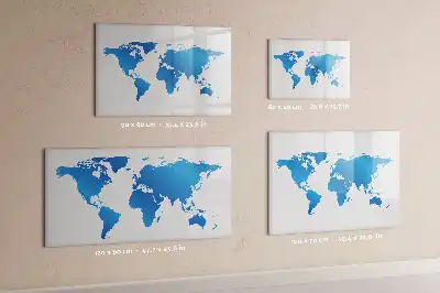 Magnetisk rittavla med världskarta