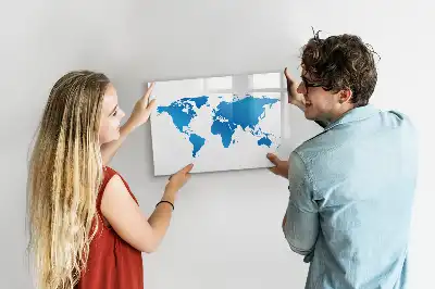 Magnetisk rittavla med världskarta