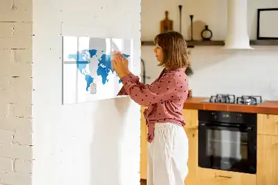 Magnetisk rittavla med världskarta