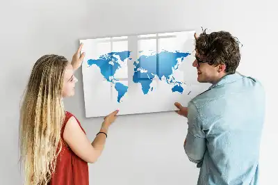 Magnetisk rittavla med världskarta