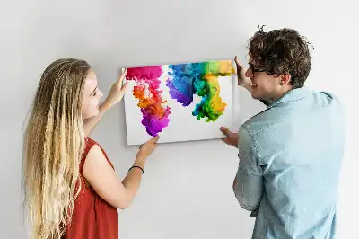 Magnetisk tavla med penna färgregnbåge