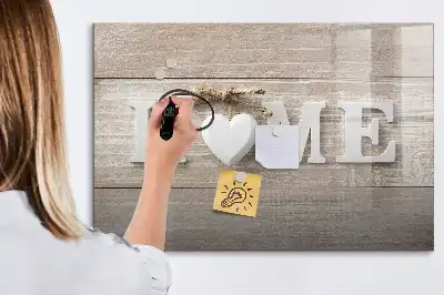 Magnetisk tavla med penna hem text