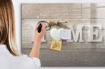 Magnetisk tavla med penna hem text