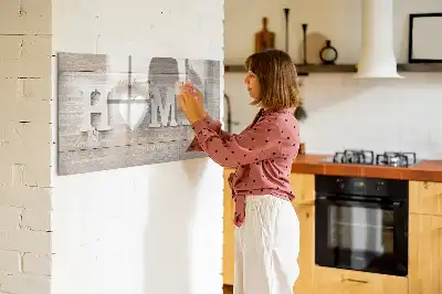 Magnetisk tavla med penna hem text