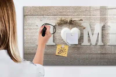 Magnetisk tavla med penna hem text