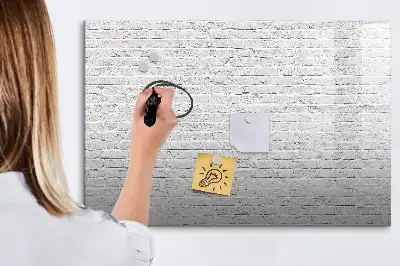 Magnetisk rittavla med tegelväggsmotiv