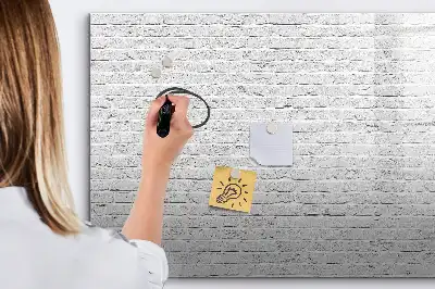 Magnetisk rittavla med tegelväggsmotiv
