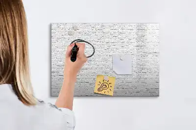 Magnetisk rittavla med tegelväggsmotiv