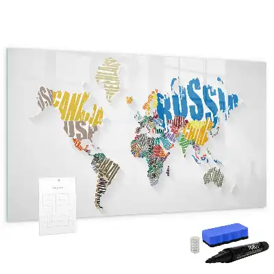 Magnetisk rittavla världskarta