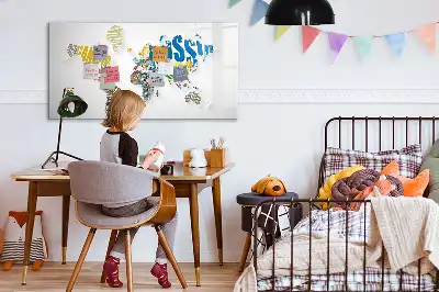 Magnetisk rittavla världskarta