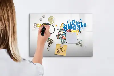 Magnetisk rittavla världskarta
