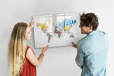Magnetisk rittavla världskarta