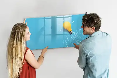 Magnetisk rittavla med motiv av en glödlampa