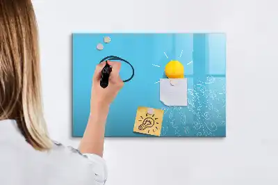 Magnetisk rittavla med motiv av en glödlampa