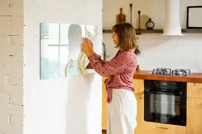 Magnetisk tavla med penna med dekorativt mönster