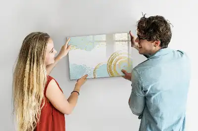Magnetisk tavla med penna med dekorativt mönster