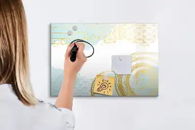 Magnetisk tavla med penna med dekorativt mönster