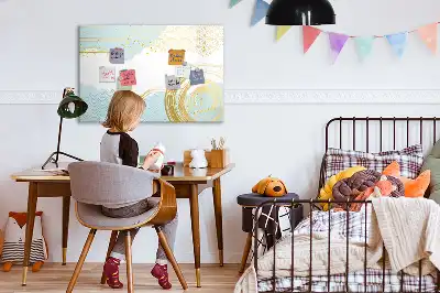 Magnetisk tavla med penna med dekorativt mönster