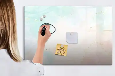 Magnetisk rittavla i akvarellmarmorerat utförande