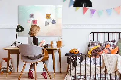 Magnetisk rittavla i akvarellmarmorerat utförande