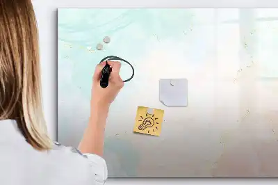 Magnetisk rittavla i akvarellmarmorerat utförande
